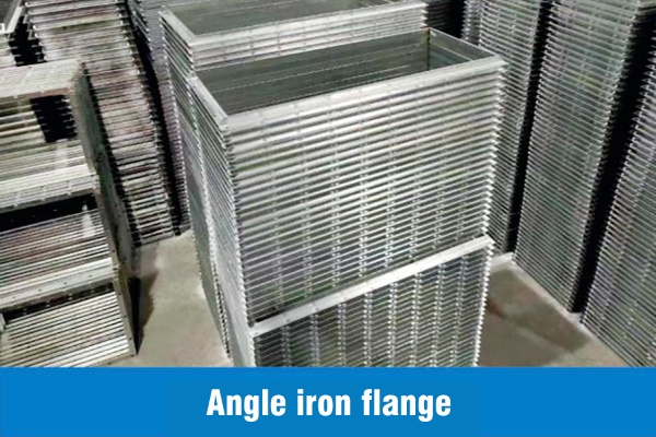 Angle iron flange